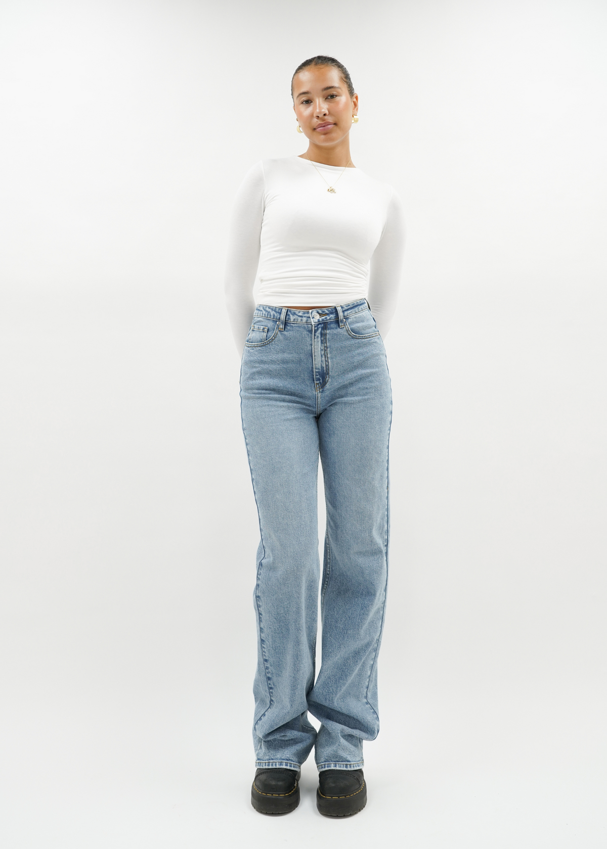High waist wide leg jeans blue (tall)