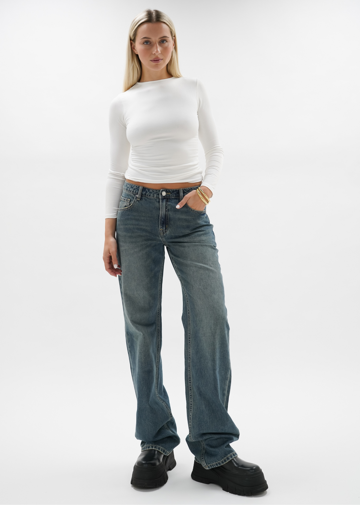 Low waist jeans vintage blue (tall)