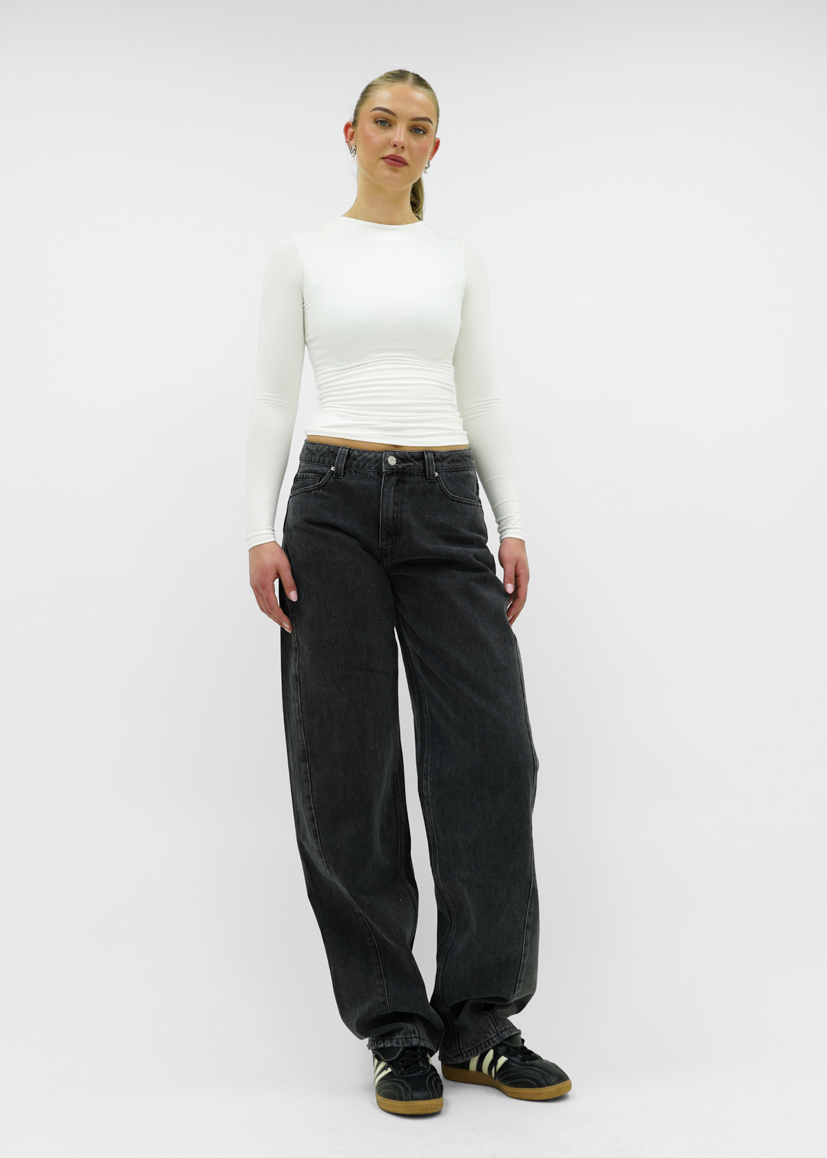 Balloon jeans dark grey (tall)