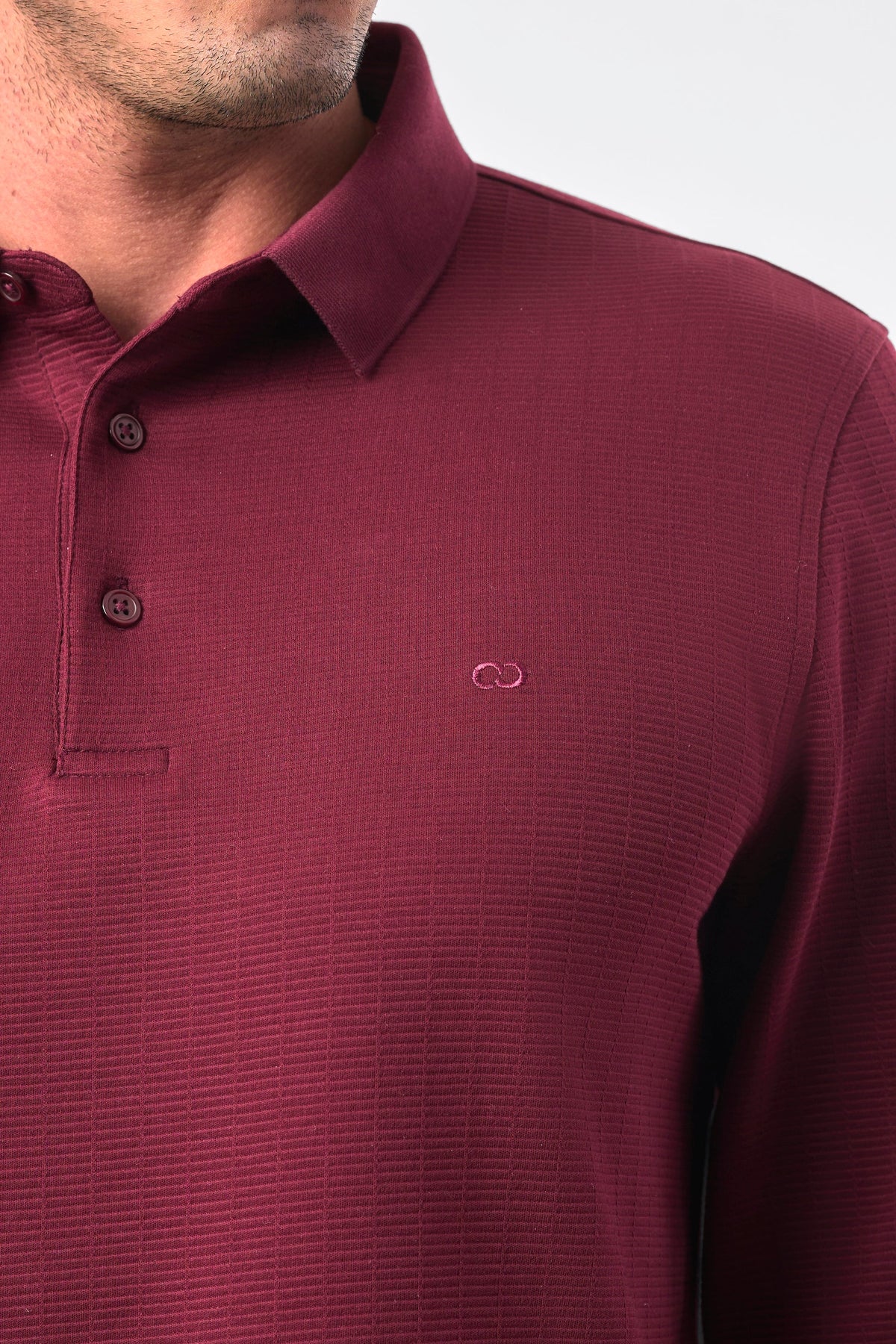 Vintage Full Sleeve Polo - DkMaroon