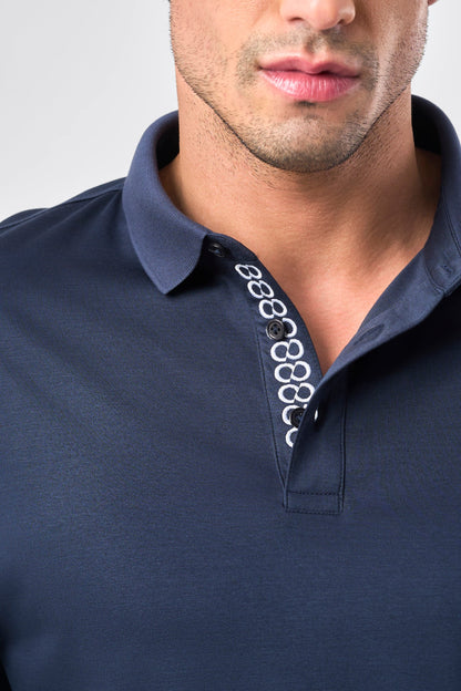 Designer Placket Full Sleeve - DKNavy