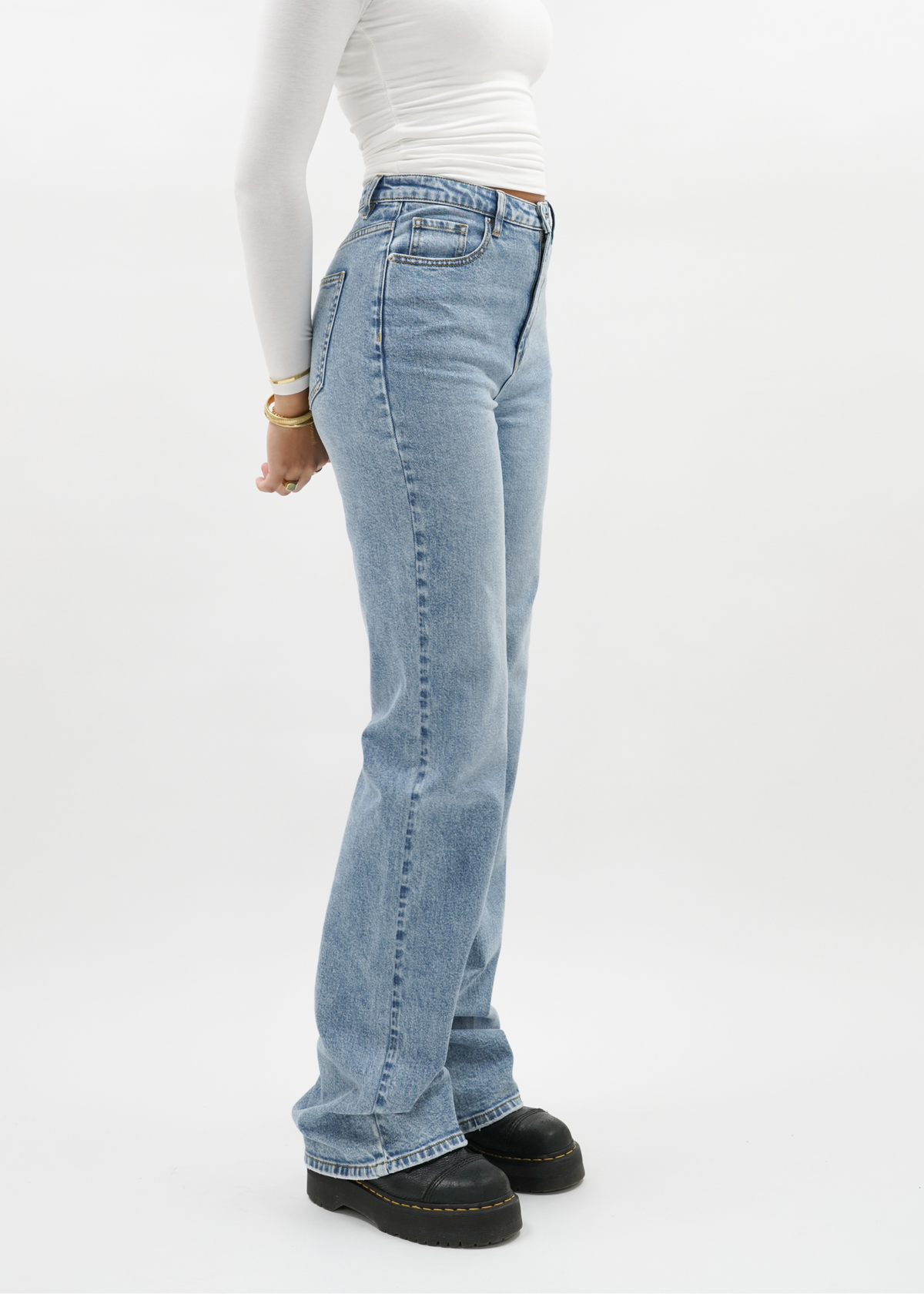 High waist wide leg jeans blue (tall)