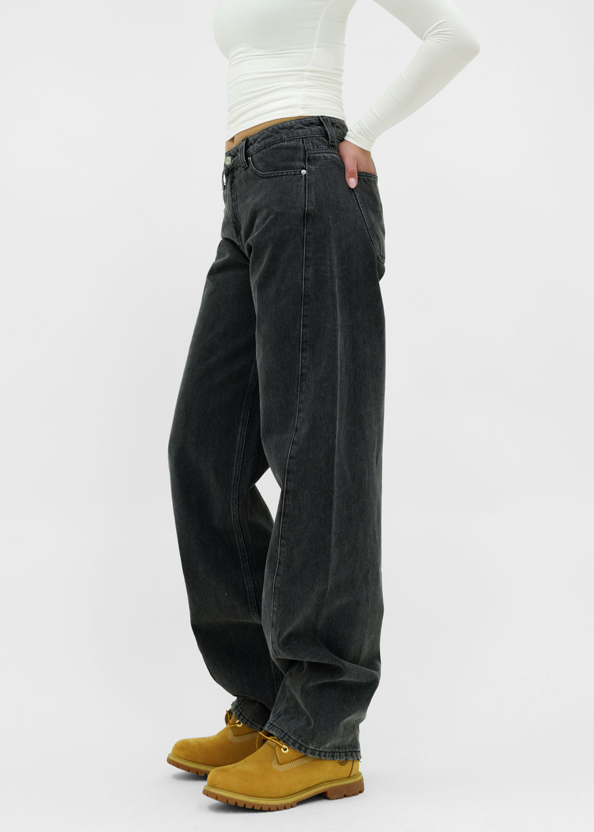 Balloon jeans dark grey (tall)