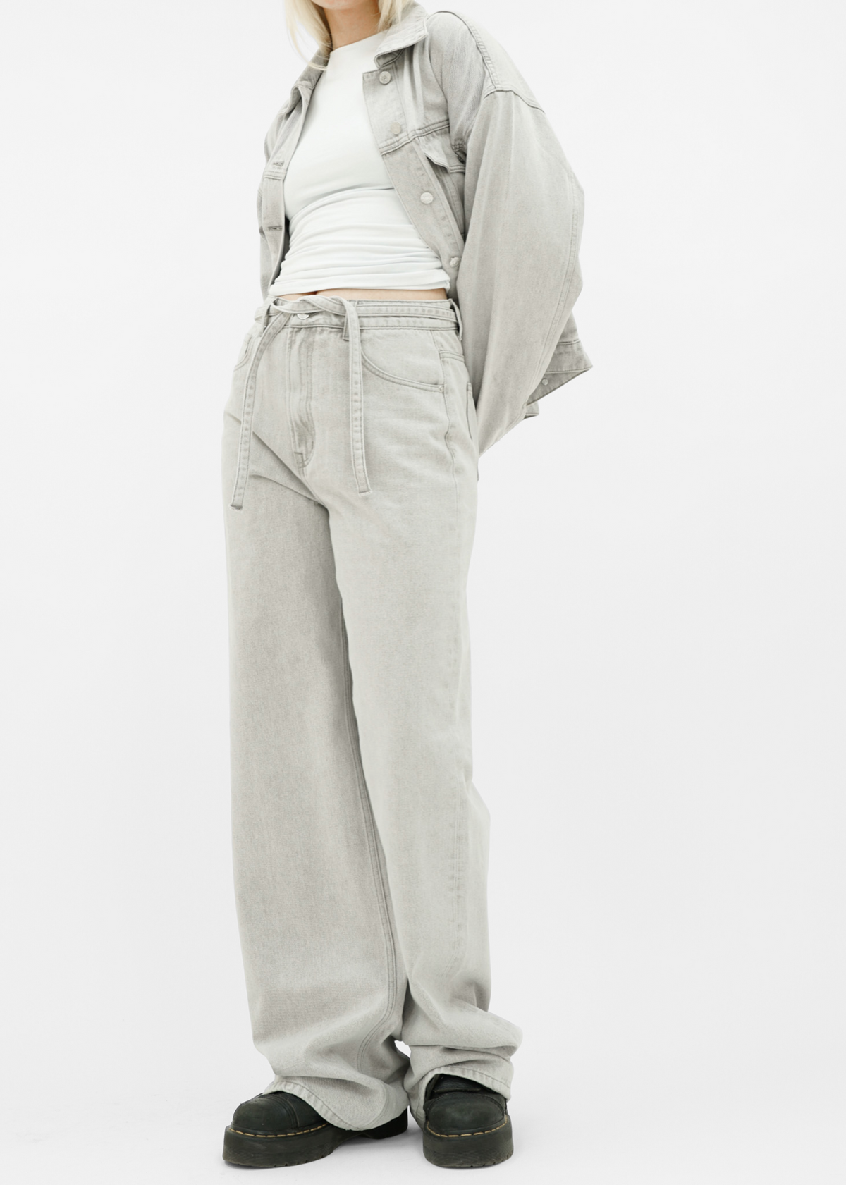 Baggy jeans light washed grey (tall)
