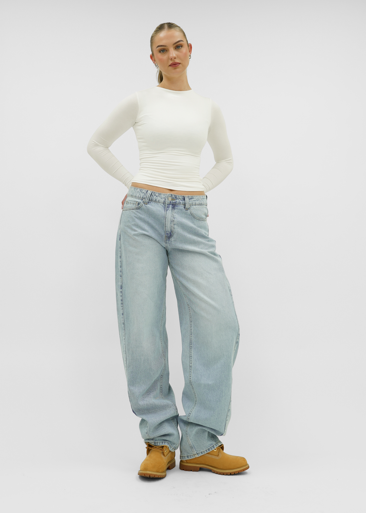 Balloon jeans light blue (tall)