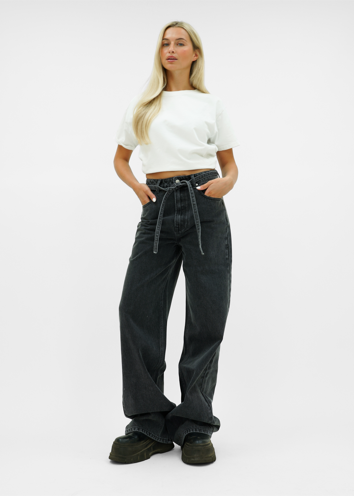 Baggy jeans dark washed grey (tall)