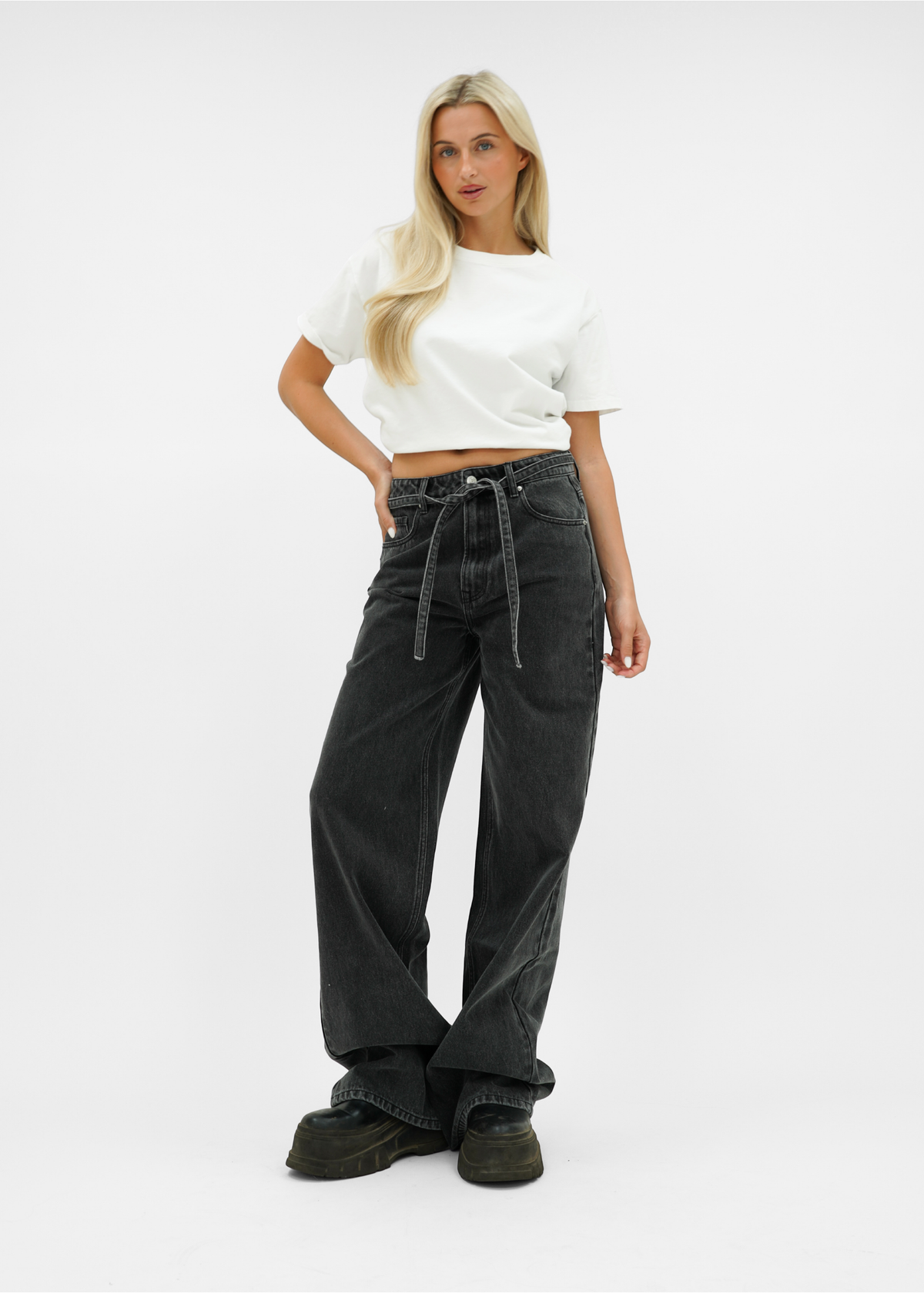 Baggy jeans dark washed grey (tall)