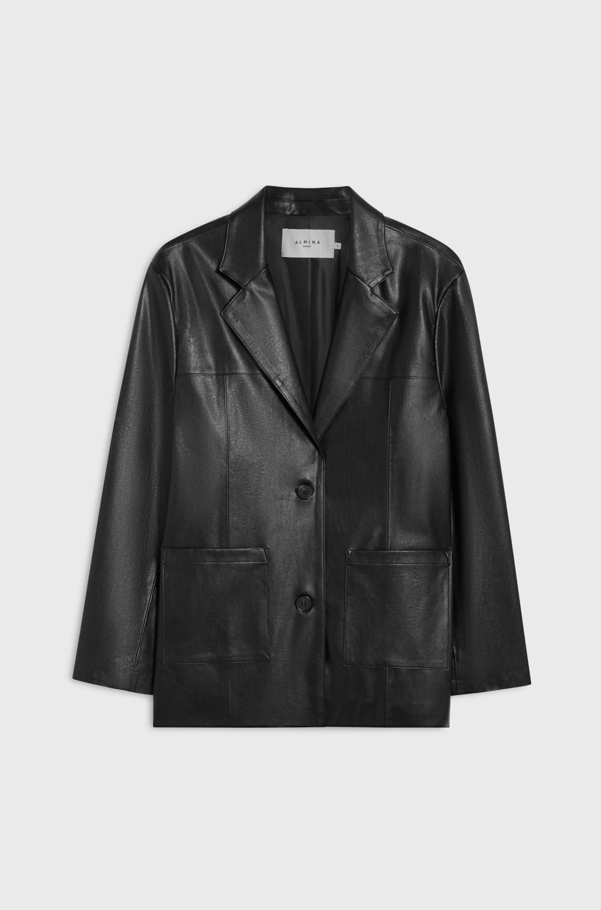 Oversized Faux Leather Jacket