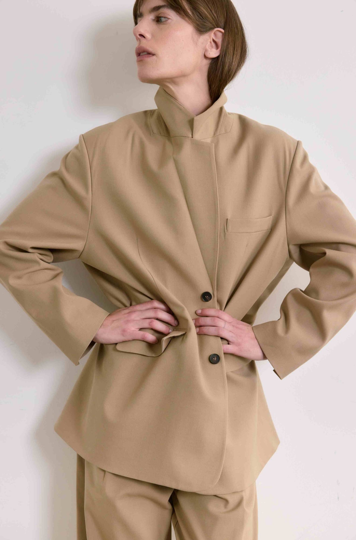 Oversized Double Button Blazer