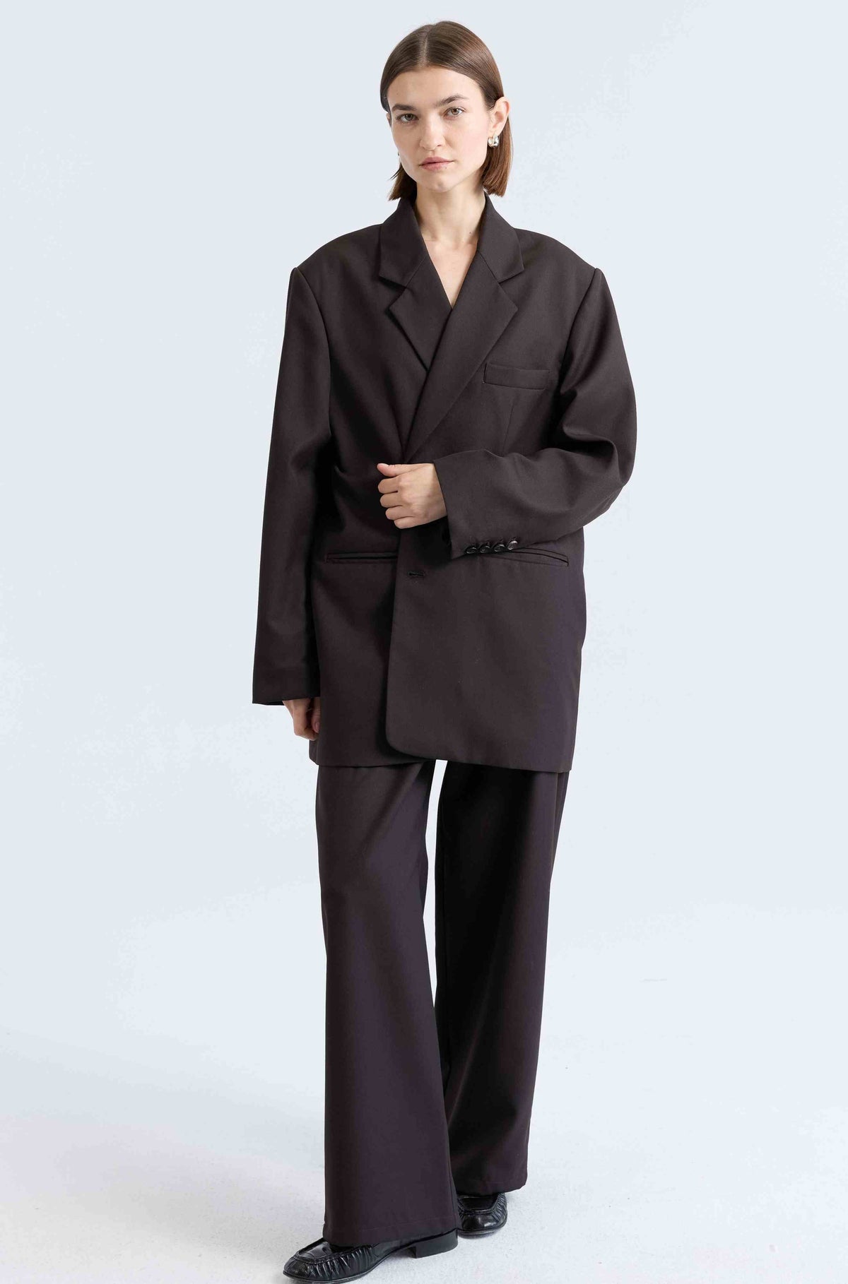 Oversized Double Button Blazer